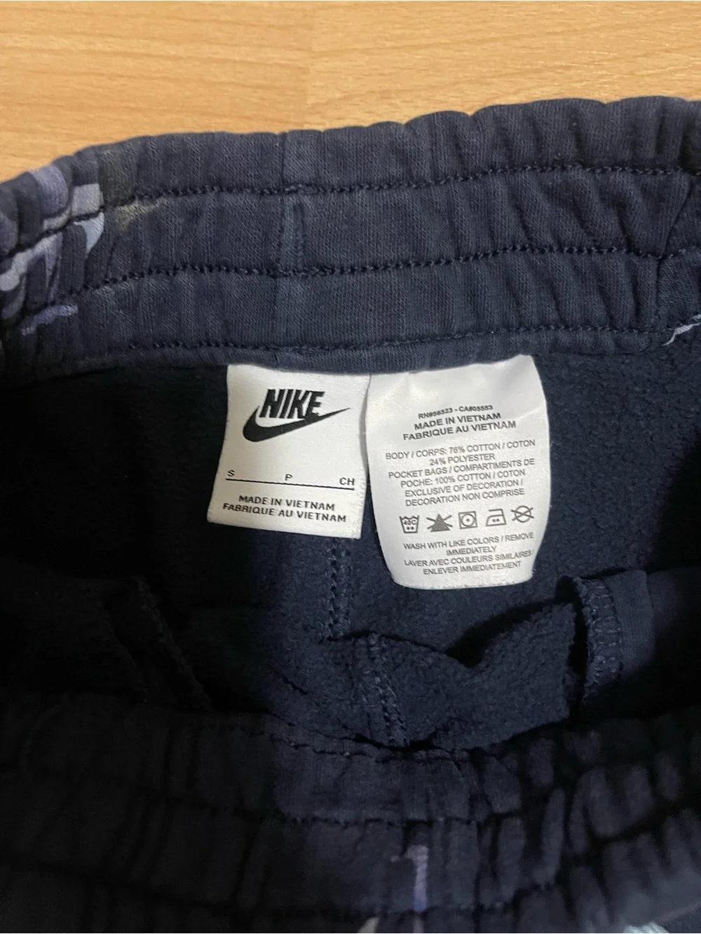 Nike Kids Navy Shorts with Light Blue Accents